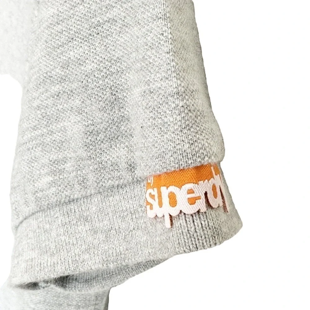 Superdry Men's 1 Japan Gray Crewneck Short Sleeve Polo Shirt Size S NWT $60 - Picture 4 of 5